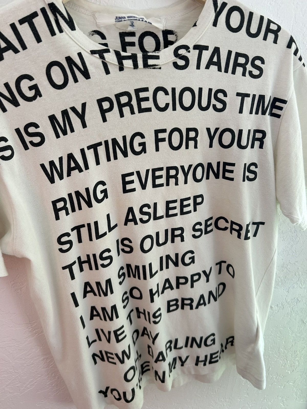 Junya Watanabe Ss02 junya watanabe poem tee Size US S / EU 44-46 / 1 - 5 Thumbnail