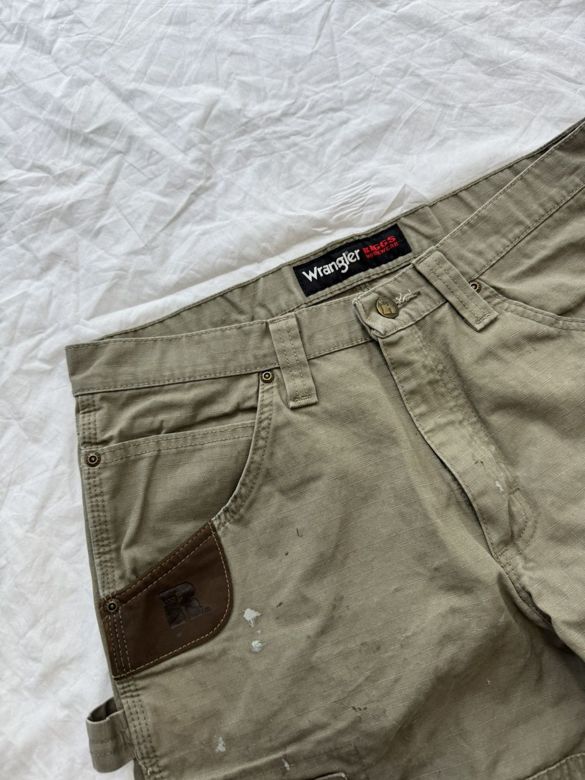 Wrangler Vintage Sage Green Carhartt Style Wrangler Riggs Work Pants Size US 32 / EU 48 - 3 Thumbnail