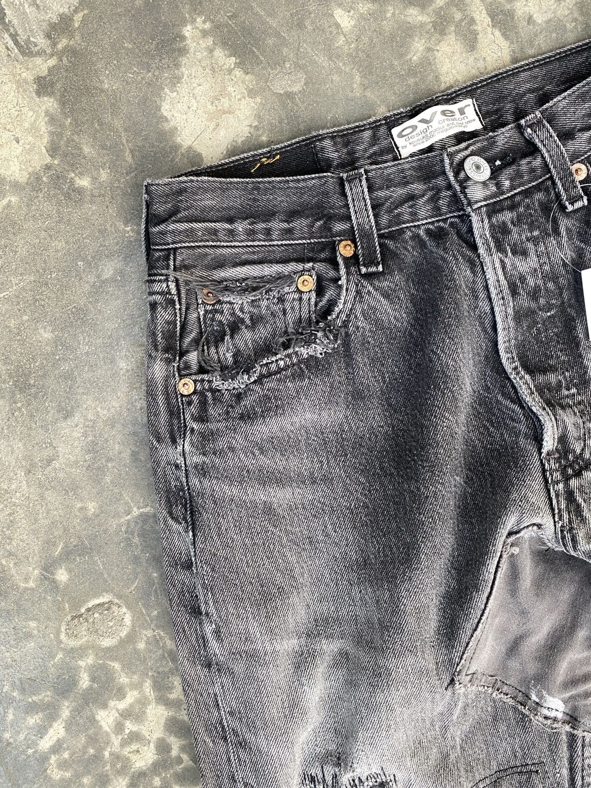Levi's Vintage🔥Levi’s 501 Over Design Creation By Kousuke Matsui Size US 28 / EU 44 - 5 Thumbnail