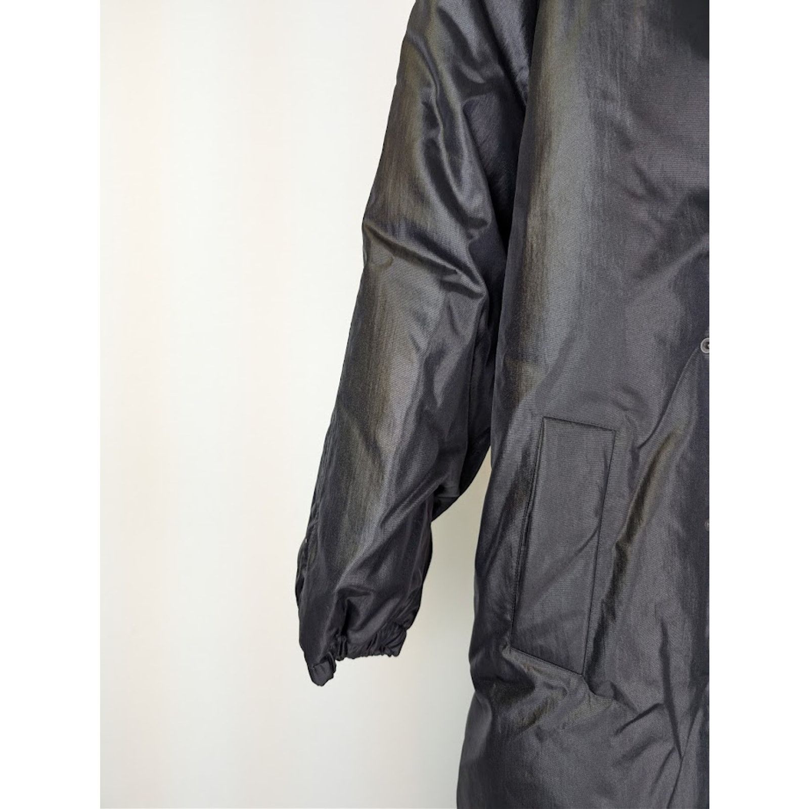 Saint Laurent Paris o1rshd1 Canvas Tech Maxi Coat in Black Size US M / EU 48-50 / 2 - 5 Thumbnail