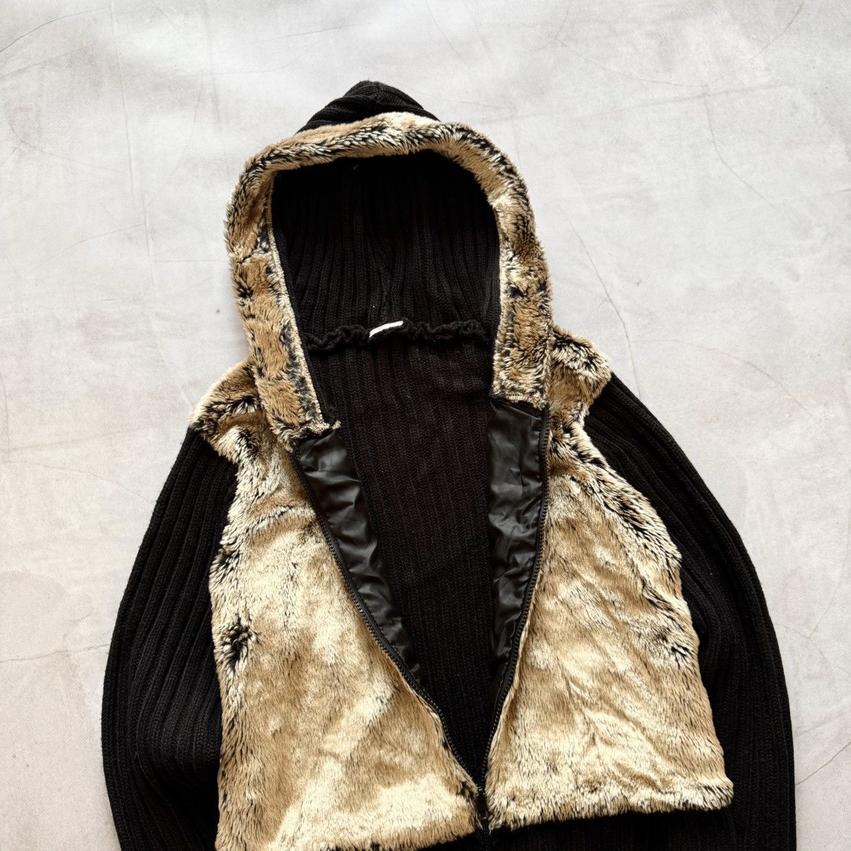 Hysteric Glamour Vintage If Six Was Nine LGB Vibe Fur Zip Sweater Jacket Y2K Size M / US 6-8 / IT 42-44 - 5 Thumbnail