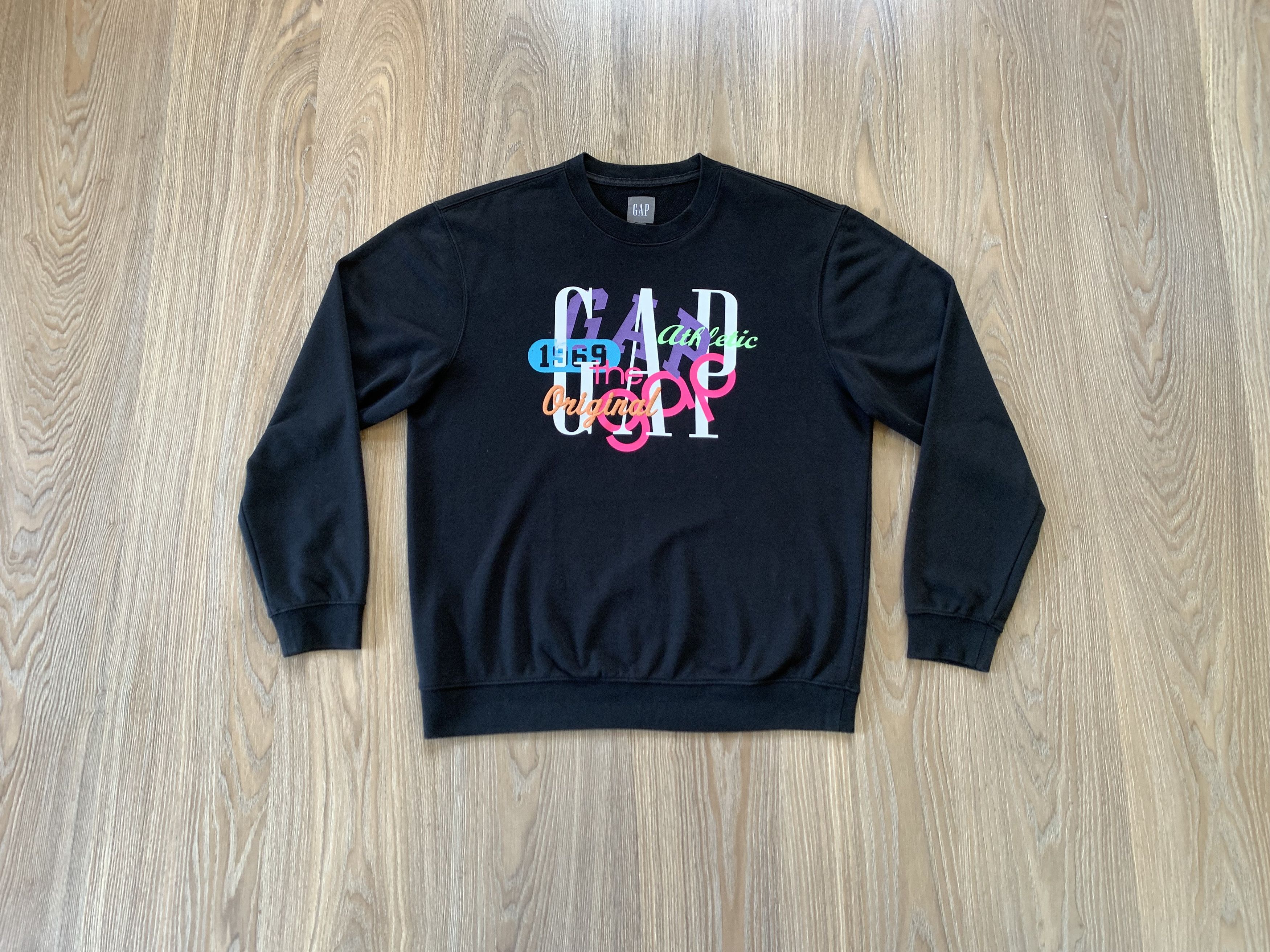Gap Gap Black Printed Sweatshirt 2022 Size US M / EU 48-50 / 2 - 11 Thumbnail