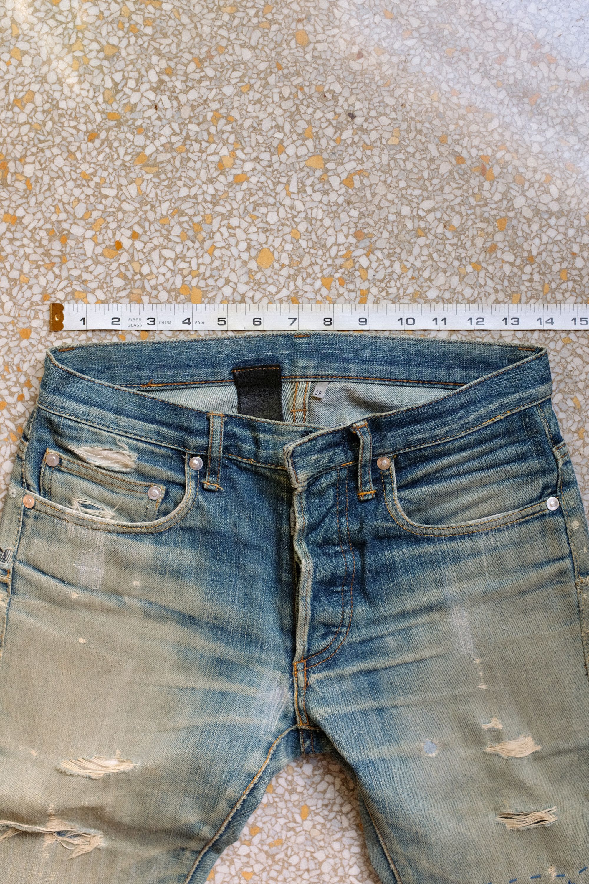 Dior Dior Homme MIJ Jeans Thrashed Repaired Hedi Slimane Size US 26 / EU 42 - 5 Thumbnail