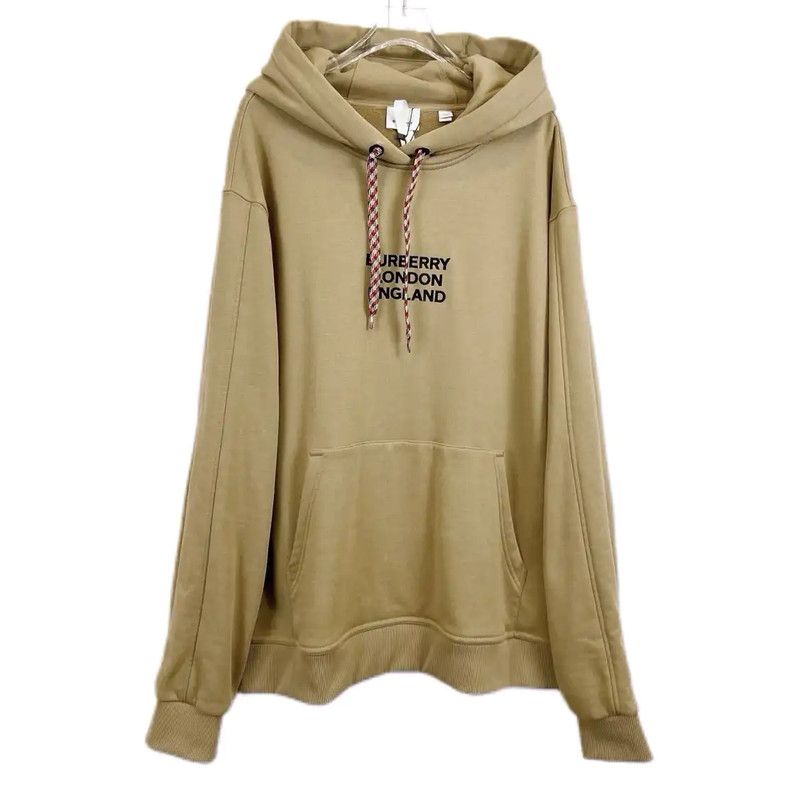 Burberry Burberry Beige Cotton Long Sleeve Hoodie Size XL / US 12-14 / IT 48-50 - 1 Thumbnail