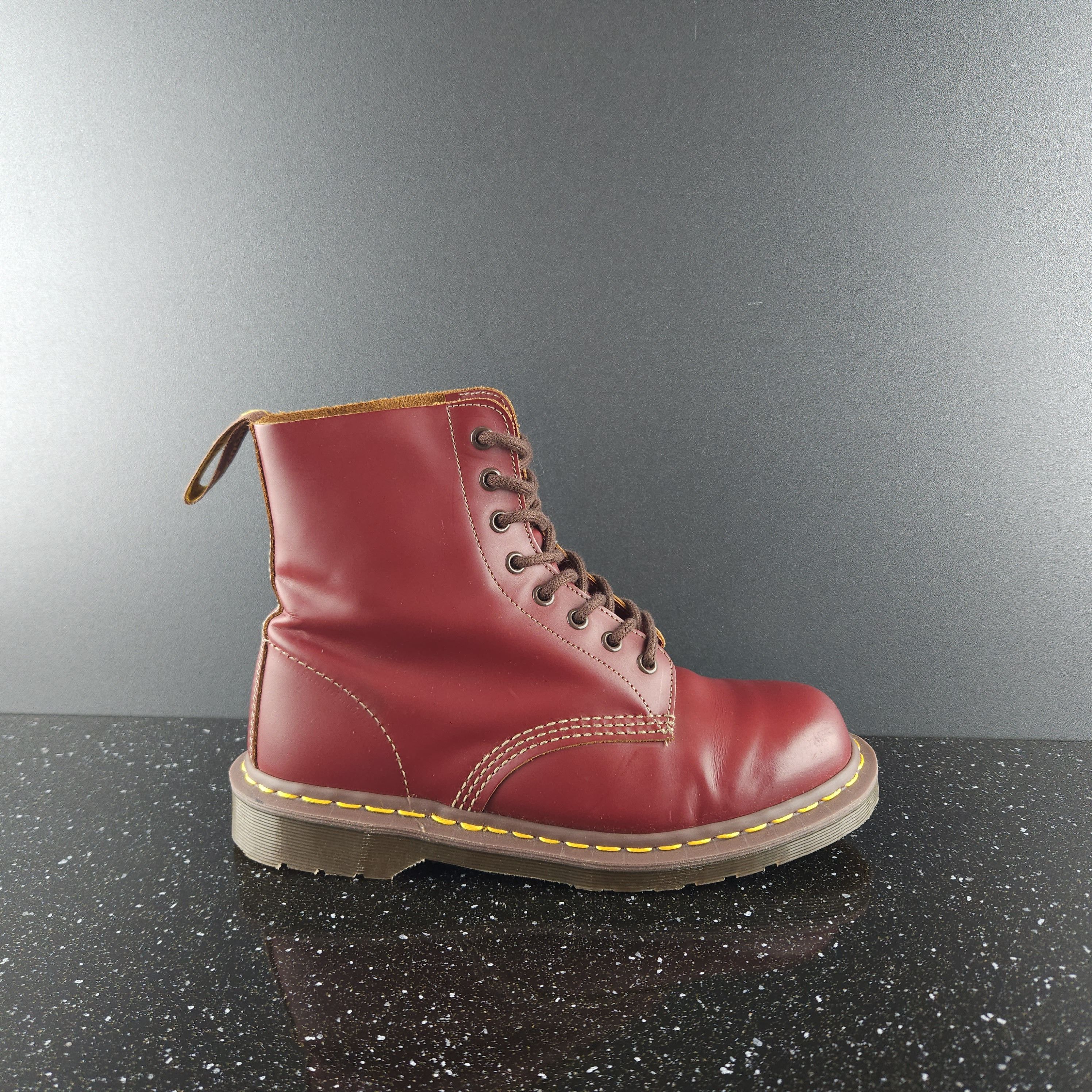 image of Dr Martens Vintage 90 Dr. Martens Red Boots 1460, Men's (Size 8)