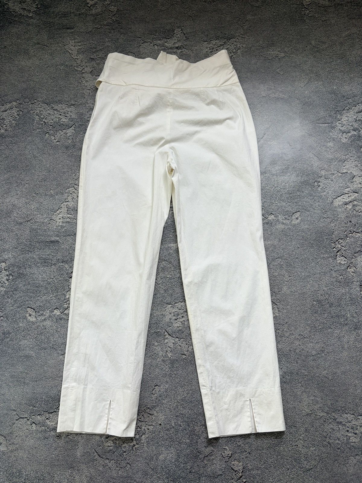 Jil Sander Jil Sander Tie Waist Wrap Trousers White IT 42 Size 28" / US 6 / IT 42 - 2 Thumbnail