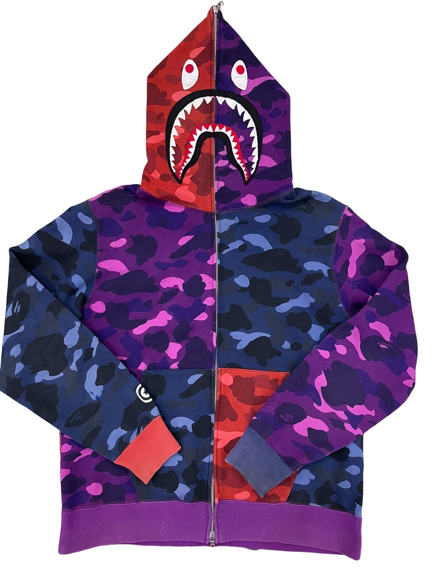 Bape BAPE Multi Camo Shark Hoodie Size XXL Size US XXL / EU 58 / 5 - 1 Thumbnail