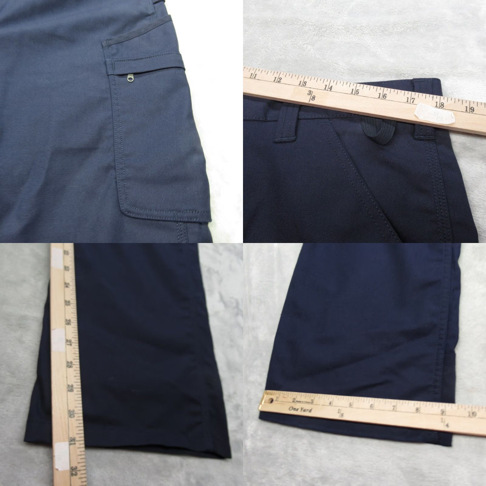Carhartt Carhartt Pants Mens 36 36x31 Navy Rugged Loose Fit Cargo Pockets Work Bootcut Size US 36 / EU 52 - 8 Thumbnail