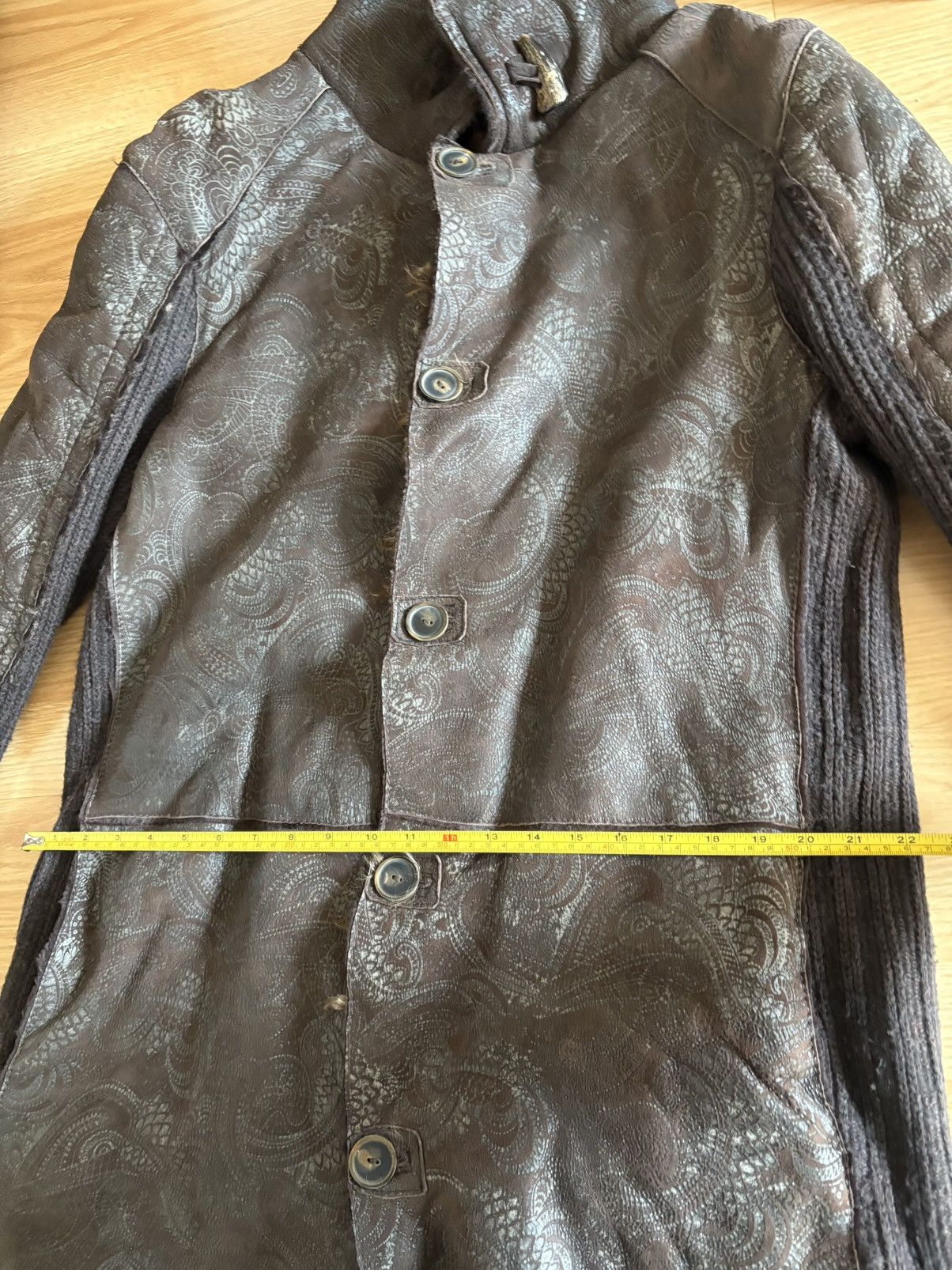 Cavalli Class 100% sheep skin coat IT 52, 100% virgin wool Size US L / EU 52-54 / 3 - 14 Thumbnail