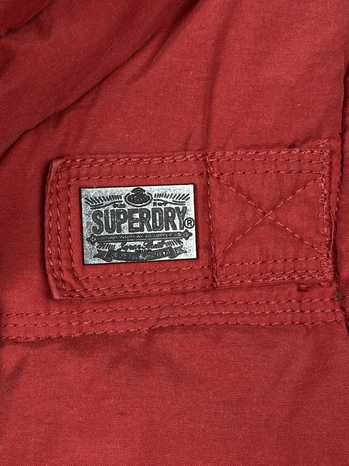 Superdry Superdry Academy Vest Red Cotton Blend Feather Down Gilet Size S / US 4 / IT 40 - 7 Thumbnail