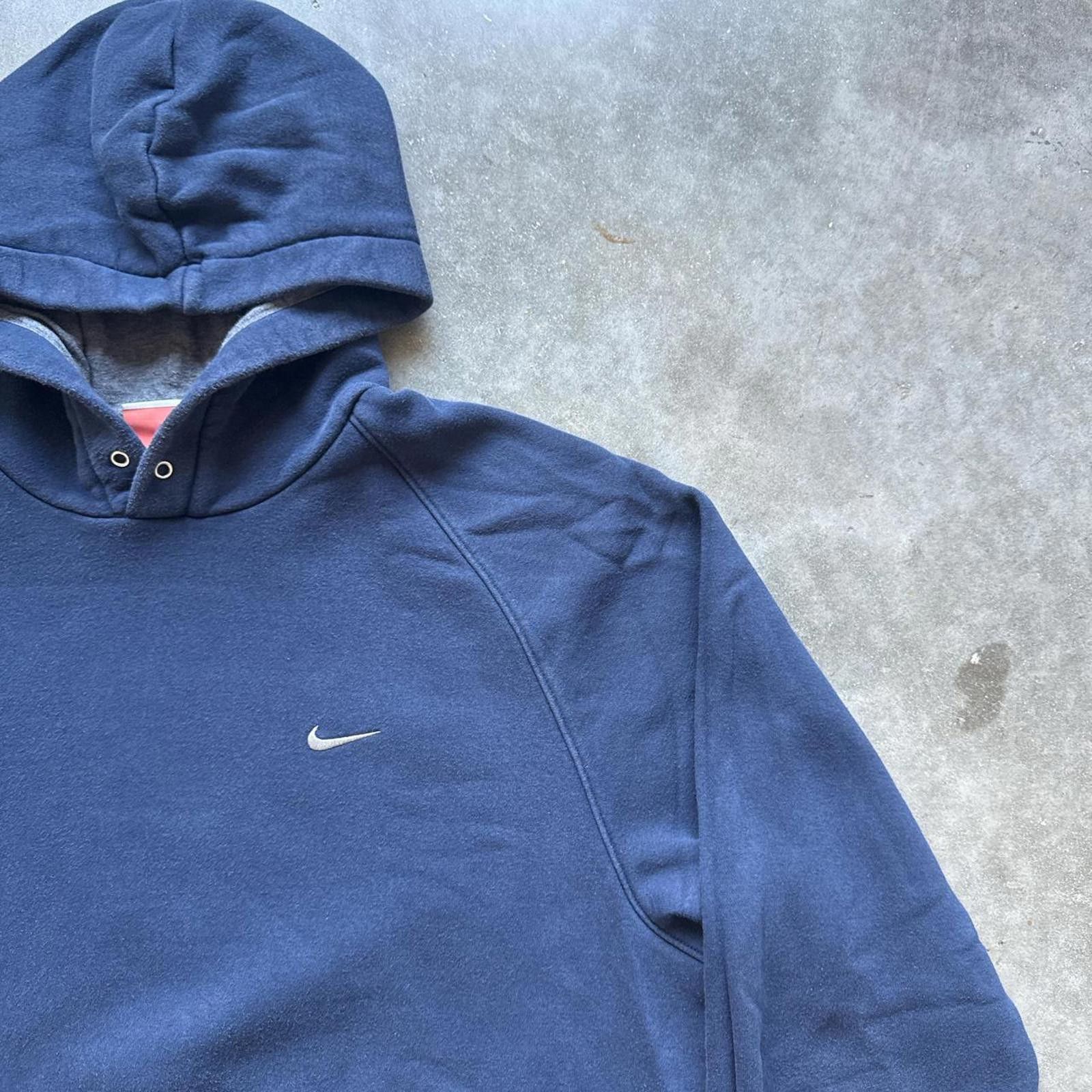Nike Nike Y2K Navy Hoodie With Classic Embroidered White Check Size US M / EU 48-50 / 2 - 5 Thumbnail