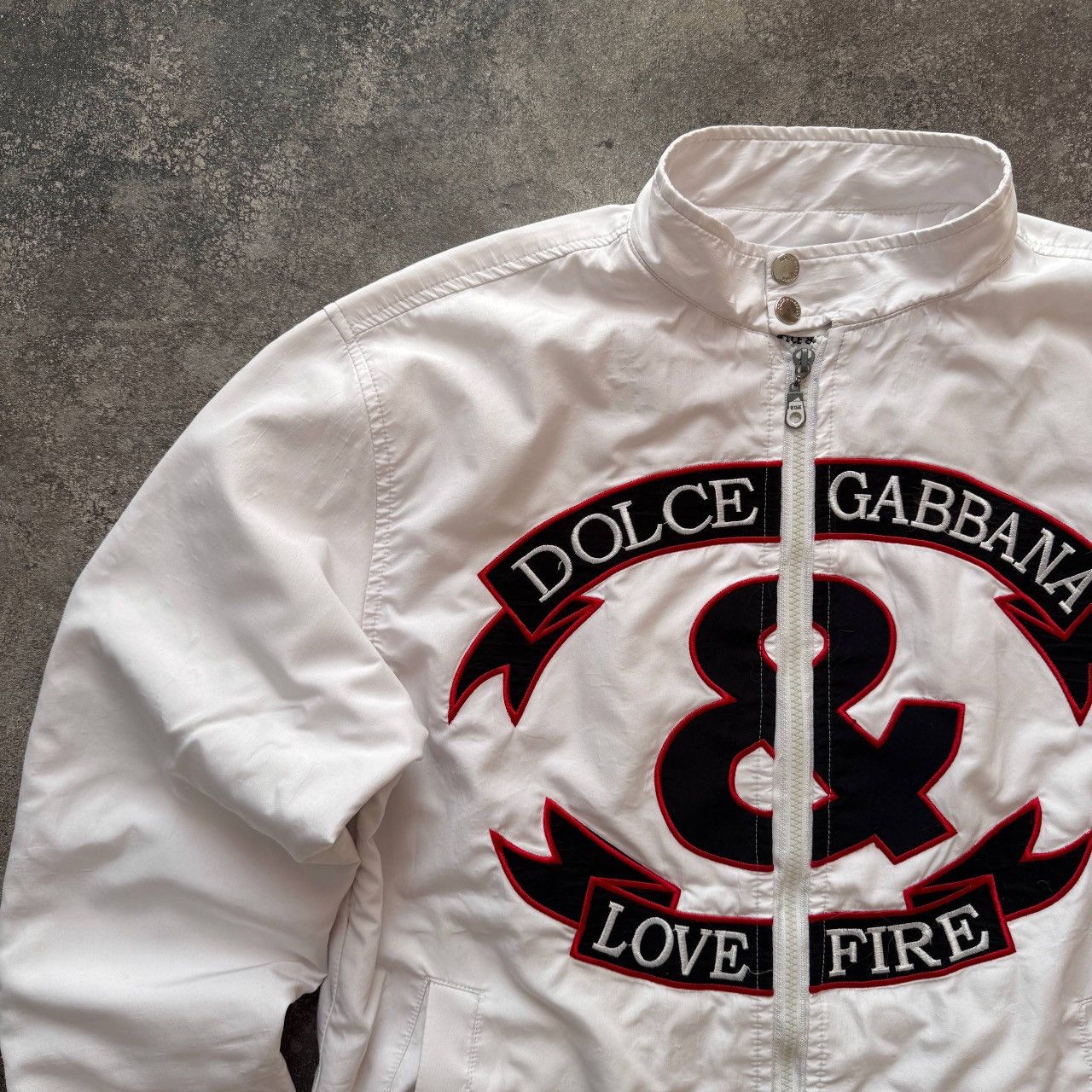 Vintage D&G Vintage Big Logo Zip Jacket Size US L / EU 52-54 / 3 - 4 Thumbnail
