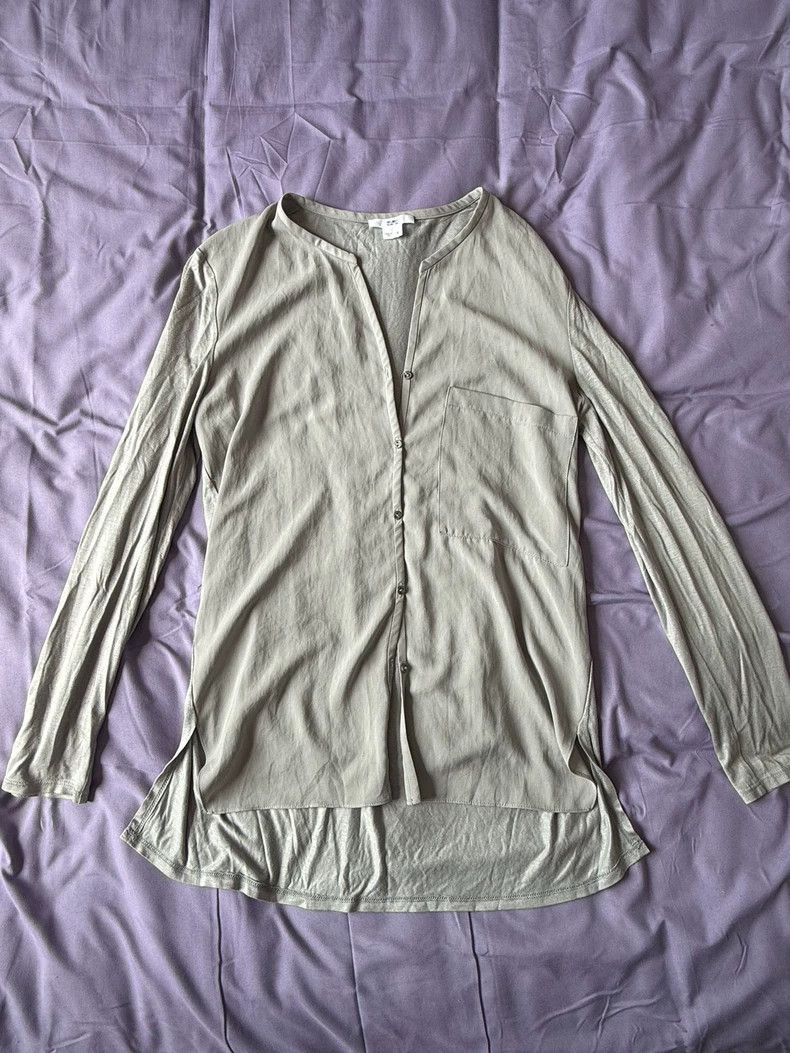 Helmut Lang Helmut Lang Gray Long Sleeve Cardigan - dmc Size US S / EU 44-46 / 1 - 1 Thumbnail