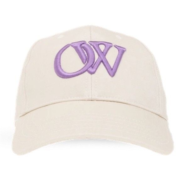 Off-White Off-White OW Logo Baseball Cap Hat White Lilac Size ONE SIZE - 1 Thumbnail