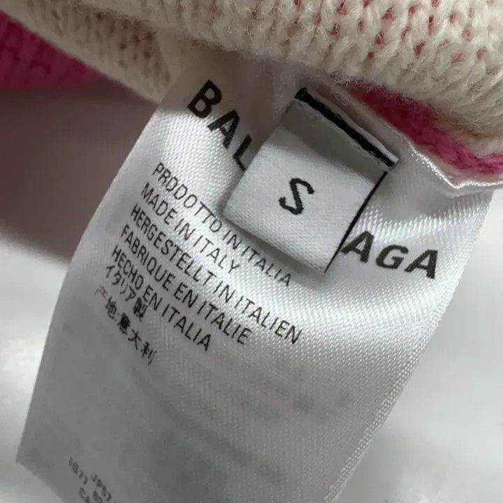 Balenciaga Balenciaga Pink Wool Knit Cardigan for Women 0079-2507 Size S / US 4 / IT 40 - 4 Thumbnail