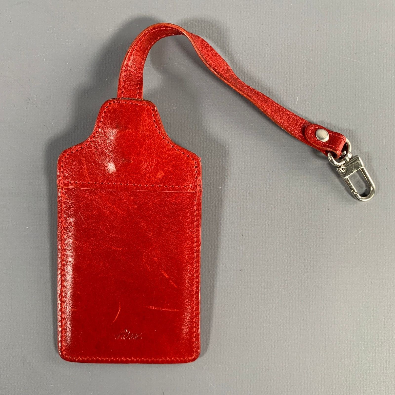 Other ABAS Red Leather Luggage Tag Bags Size ONE SIZE - 1 Thumbnail