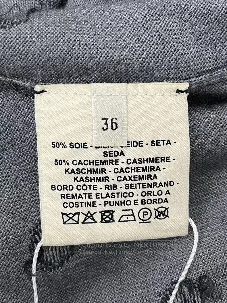 Hermes Hermes Gray cashmere knit short-sleeve Size XS / US 0-2 / IT 36-38 - 6 Thumbnail