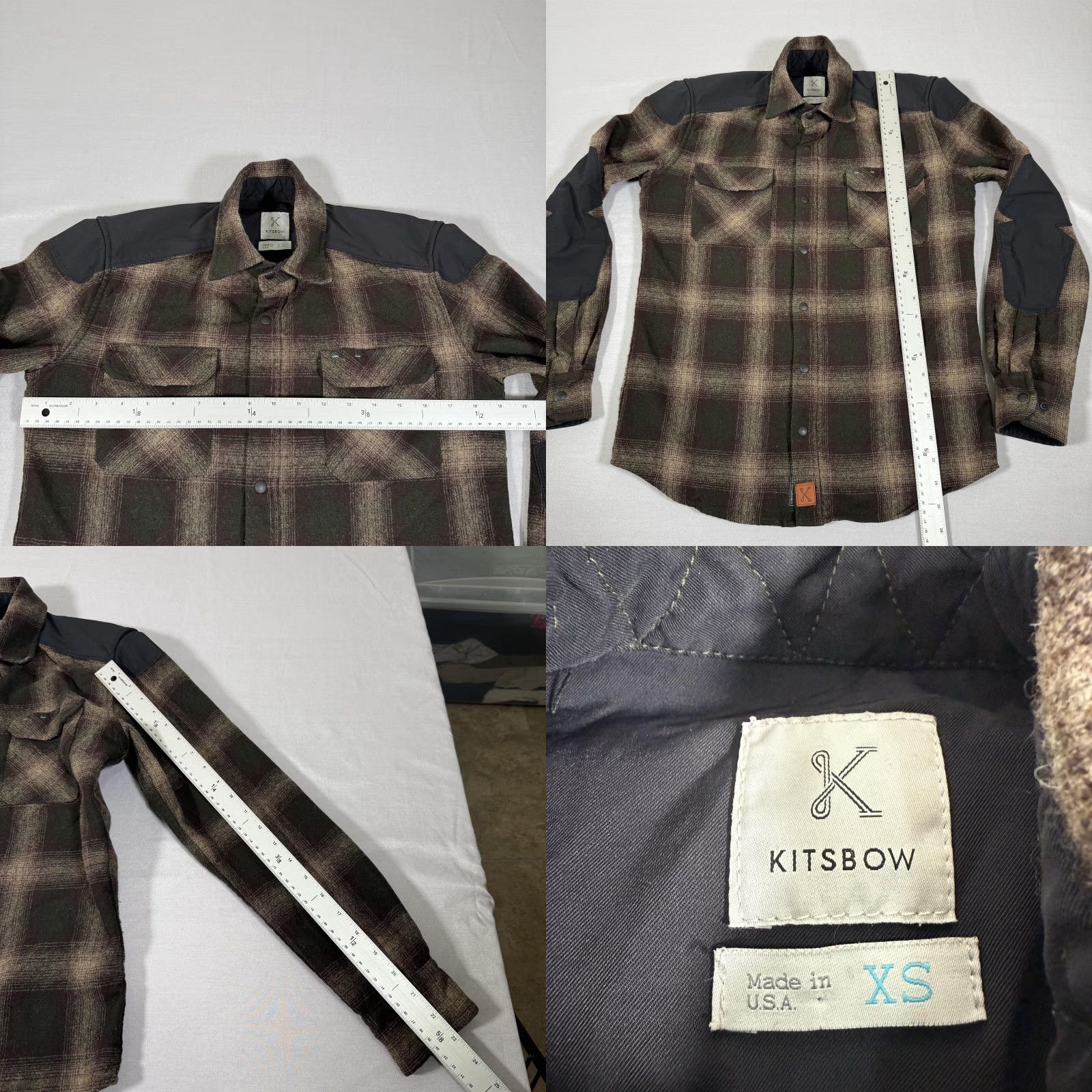 Pendleton VINTAGE Pendleton Kitsbow Shirt Mens XS Brown Plaid Wool Flannel Snap Button Western USA Size US XS / EU 42 / 0 - 8 Thumbnail