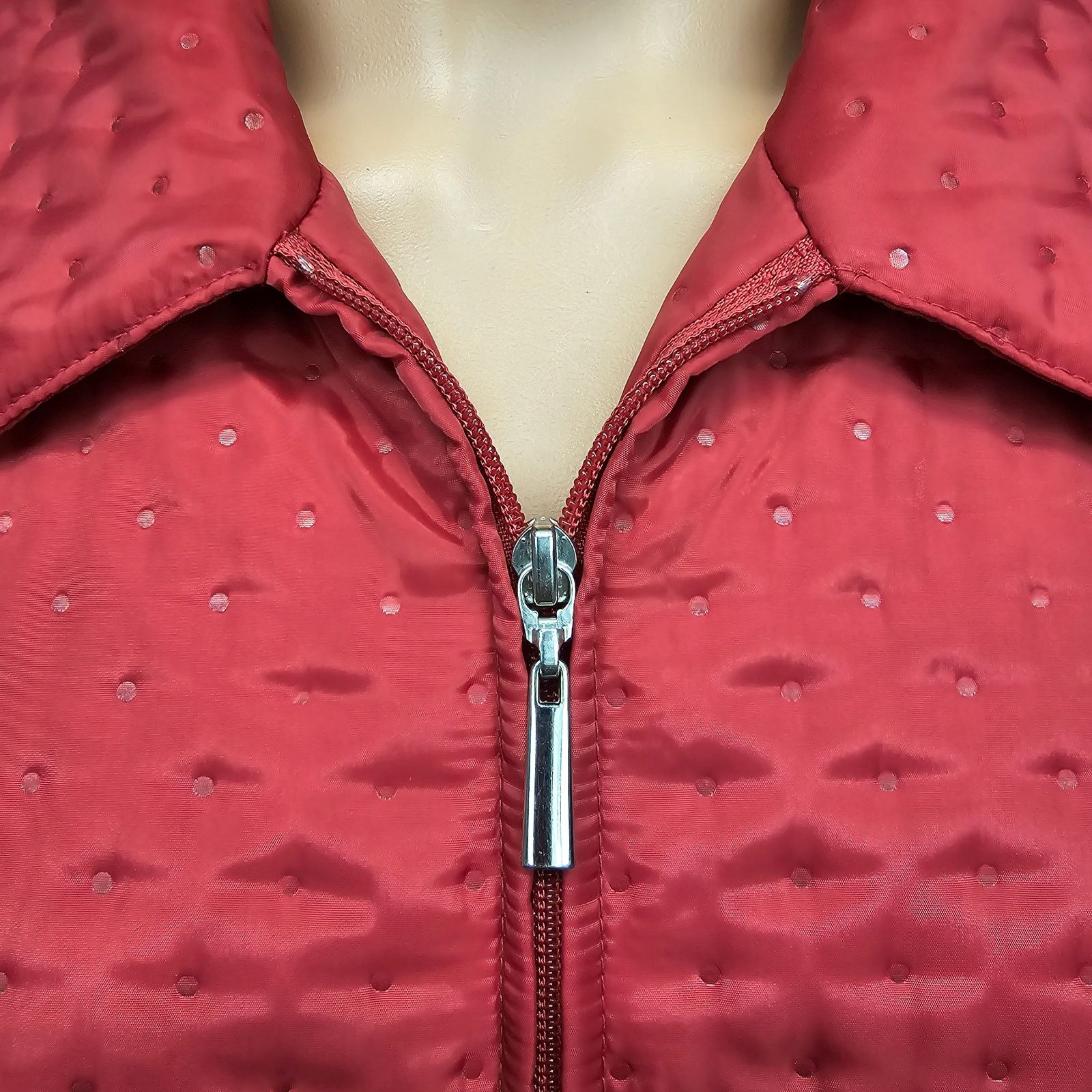 Robert Talbott × Vintage Talbots Quilted Puffer Jacket Full Zip 14 Light Insulated Size XL / US 12-14 / IT 48-50 - 5 Thumbnail