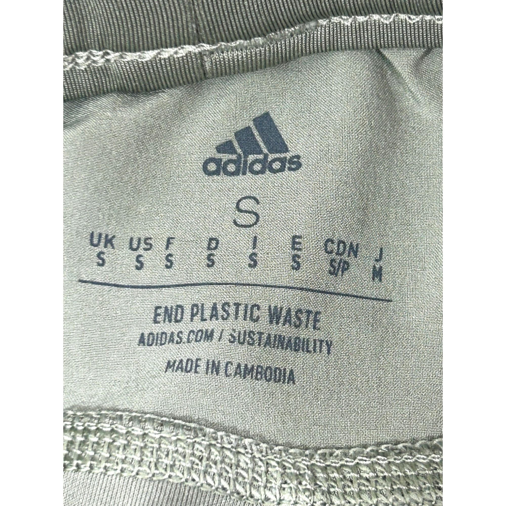 Adidas Adidas Womens Joggers S Sage Green Logo AEROREADY Drawstring Size 25" / US 0 / IT 36 - 3 Thumbnail