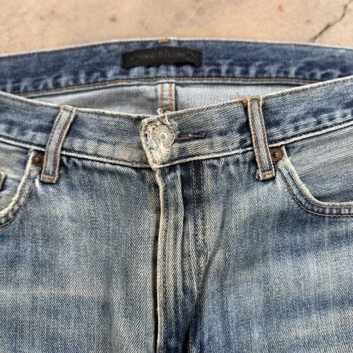 Japanese Brand Vintage Japanese faded jeans denim pants Size US 35 - 4 Thumbnail