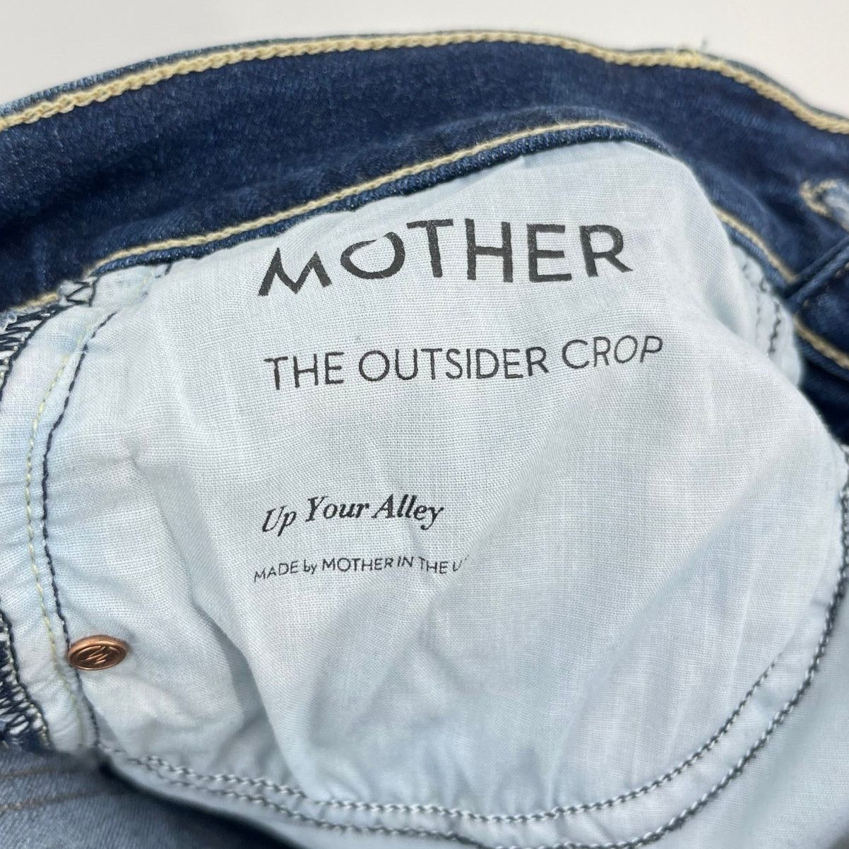MOTHER MOTHER | The Outsider Crop Up Your Alley Dark Wash Jeans 24 Size 24" / US 00 / IT 34 - 12 Thumbnail