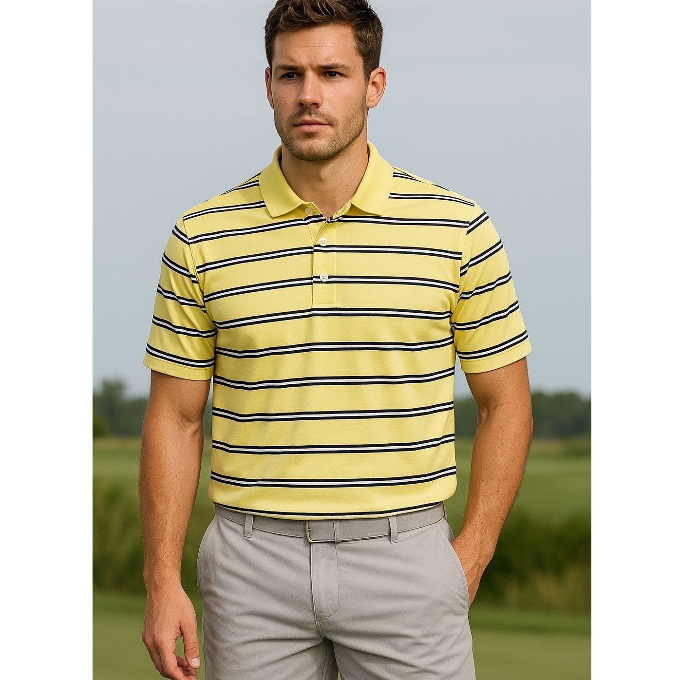 RLX Ralph Lauren RLX Ralph Lauren Golf Polo Tshirt Neon Yellow XXL Size US XXL / EU 58 / 5 - 1 Thumbnail
