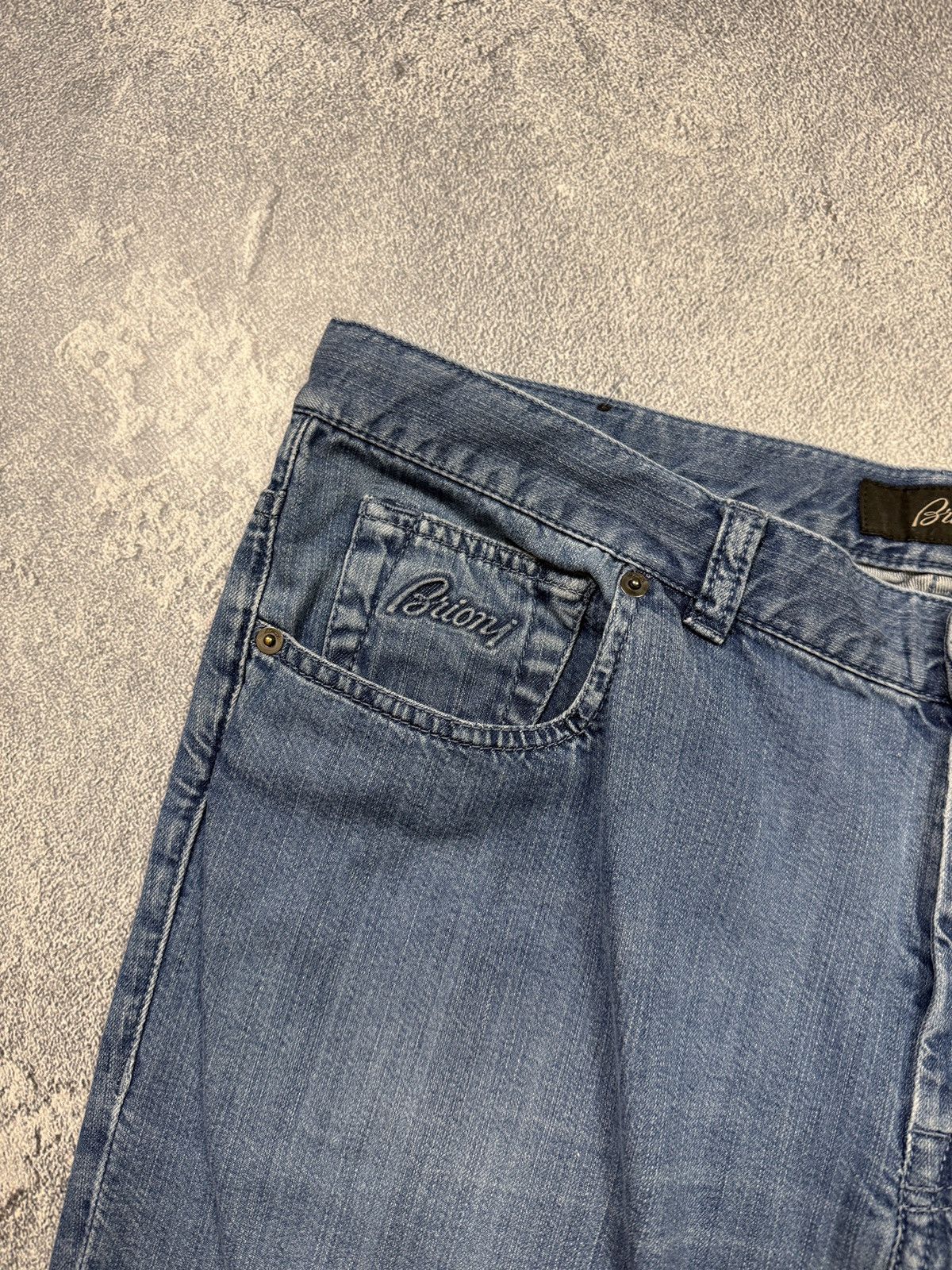 Brioni Mens Vintage Brioni Denim jeans luxury pants distressed Size US 38 / EU 54 - 5 Thumbnail