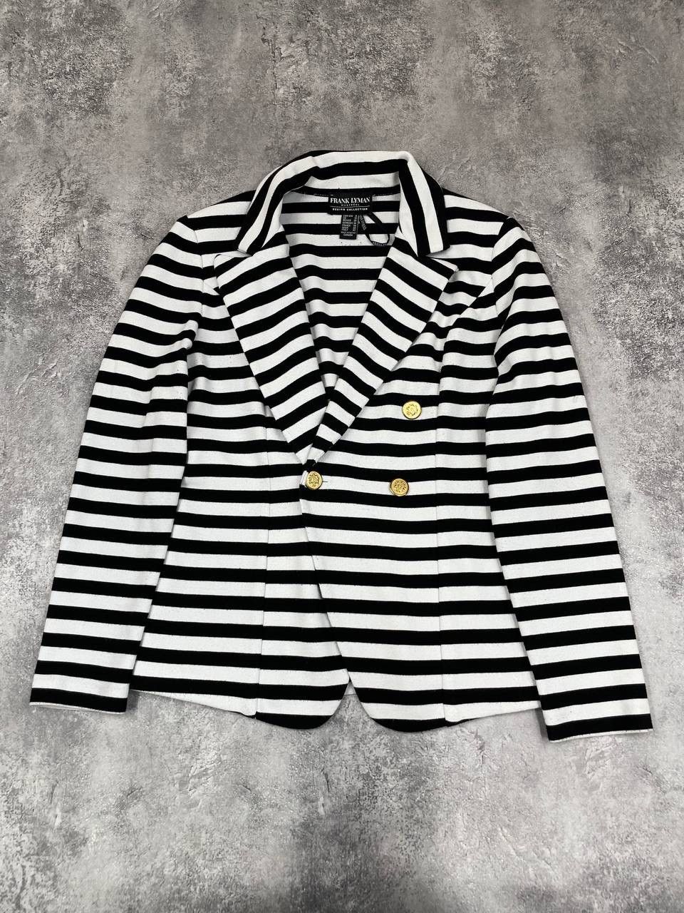 Frank Lyman Frank Lyman Women Striped Blazer Black White Size M Size M / US 6-8 / IT 42-44 - 1 Thumbnail