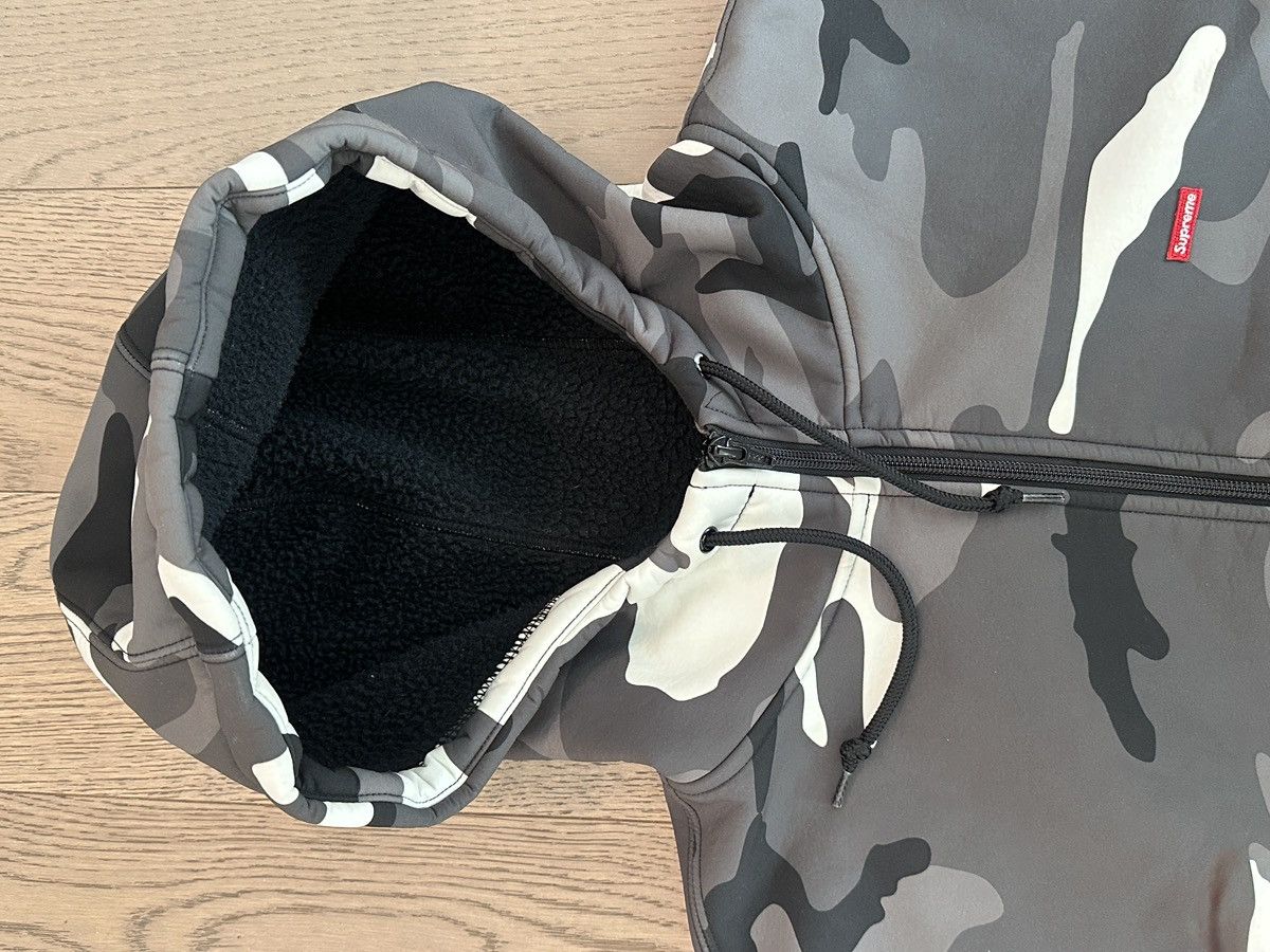 Supreme Supreme Camo Sherpa Zip-Up Hoodie – Black/White Woodland Size US M / EU 48-50 / 2 - 6 Thumbnail