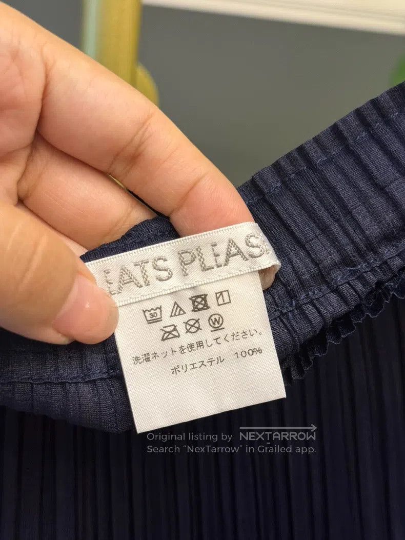 Issey Miyake Issey Miyake size:3 Iridescent Navy Blue Straight Trousers Size 42" / US 20 - 2 Thumbnail
