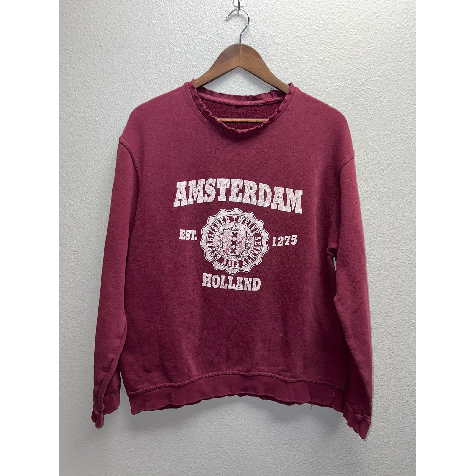 Vintage Vintage Amsterdam Sweatshirt Holland Crewneck Worn 90s Large Size US L / EU 52-54 / 3 - 1 Thumbnail