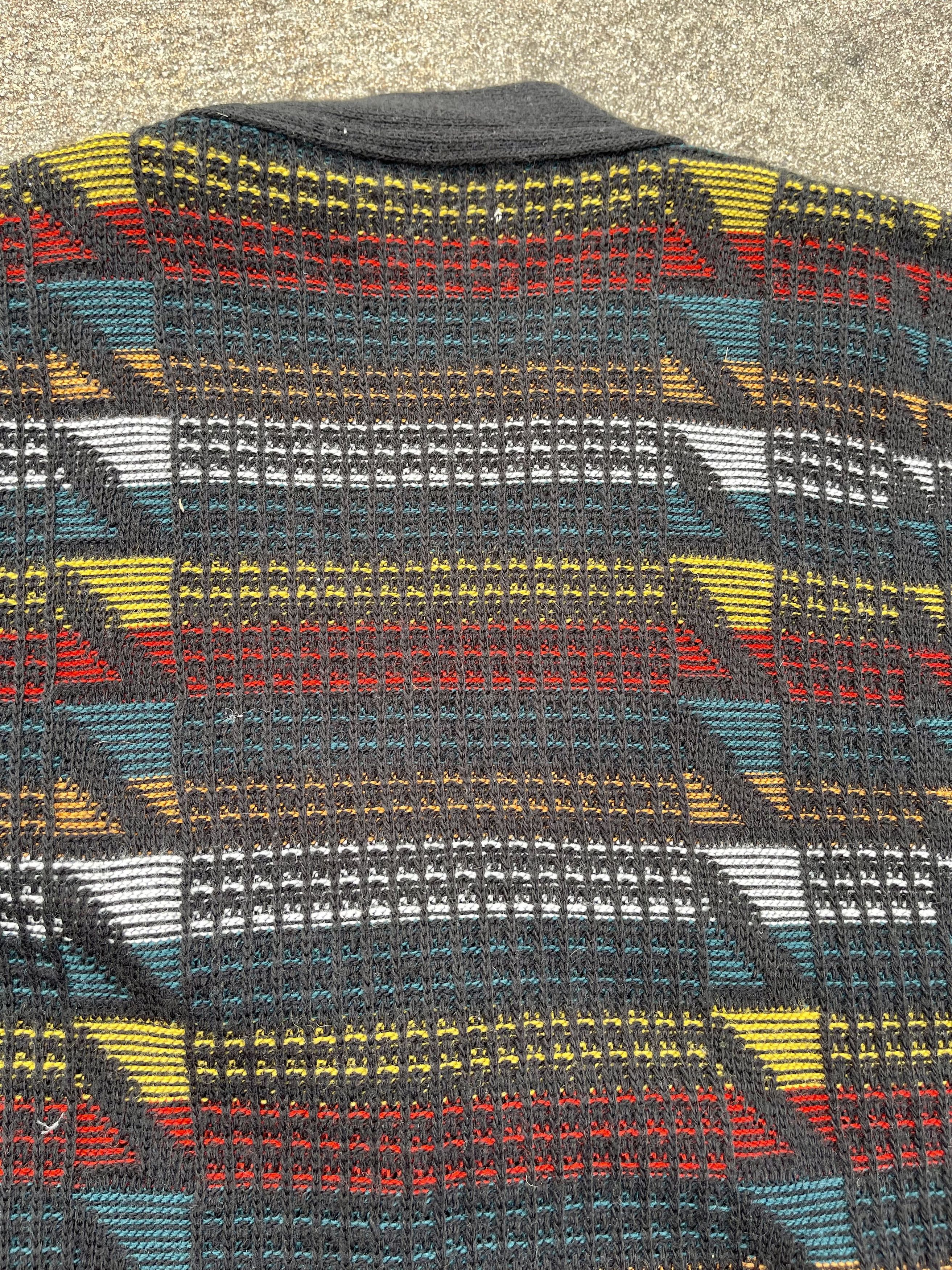 Vintage 1990's Vintage 3D Cable Knit Retro Cardigan Sweater Size US M / EU 48-50 / 2 - 7 Thumbnail