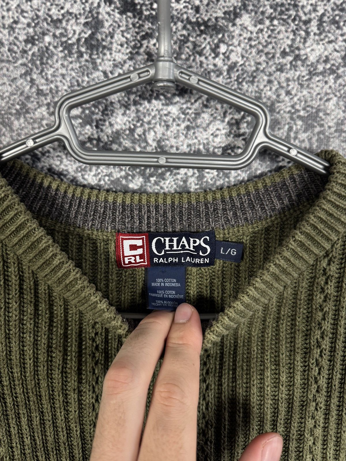 Chaps Ralph Lauren Men’s Chaps Ralph Lauren Cable Knit Sweater Pullover Size L Size US L / EU 52-54 / 3 - 8 Thumbnail