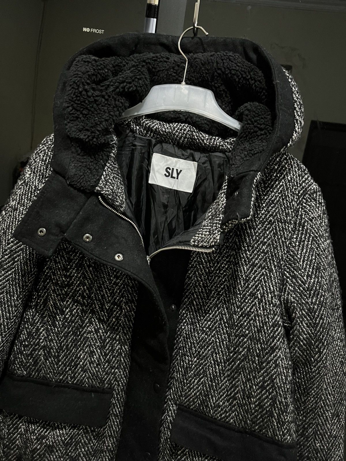 SLY Wool Knit Switch Down Coat