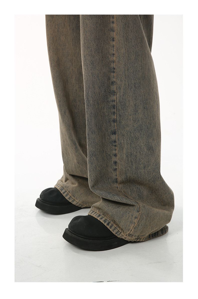 Japanese Brand Japanese retro washed distressed loose wide-leg jeans Size US 34 / EU 50 - 5 Thumbnail