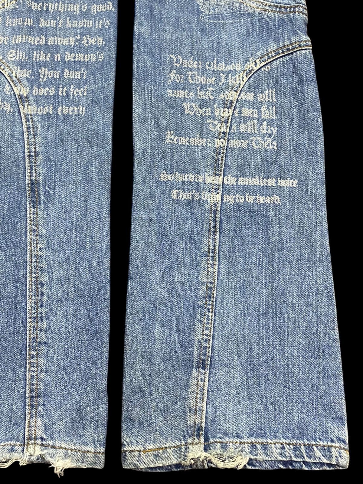 If Six Was Nine W33 🔥 Japanese Brand Evolution Multi Pocket Flare Jeans Size US 30 / EU 46 - 12 Thumbnail