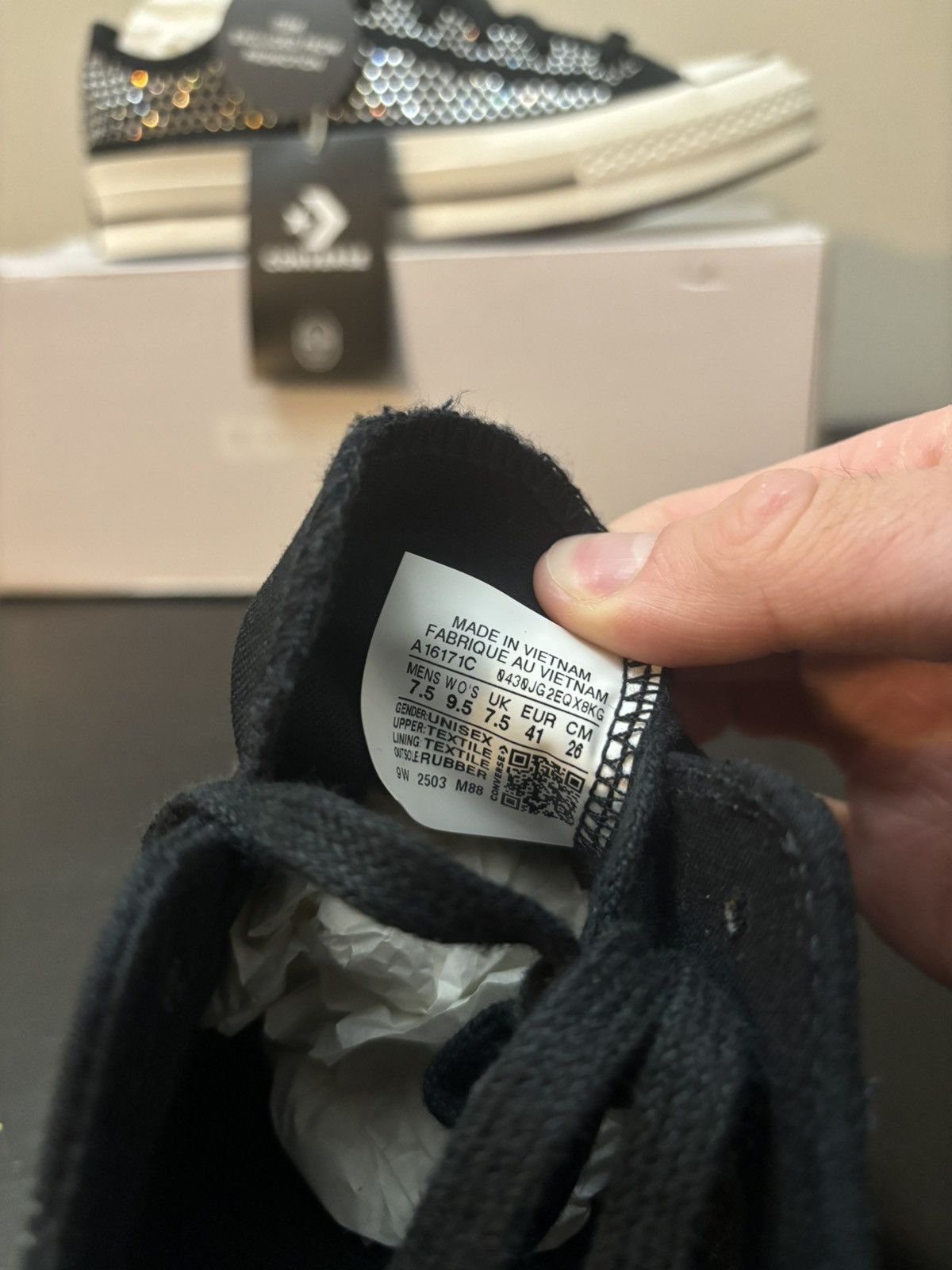 Converse Converse Swaroski Chuck 70 Low Black White Size US 7.5 / EU 40-41 - 8 Thumbnail