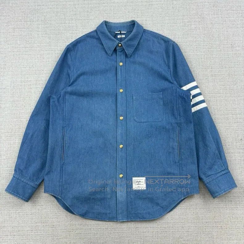 Nigel Cabourn Nigel Cabourn Striped long-sleeved shirt Size US XL / EU 56 / 4 - 1 Thumbnail