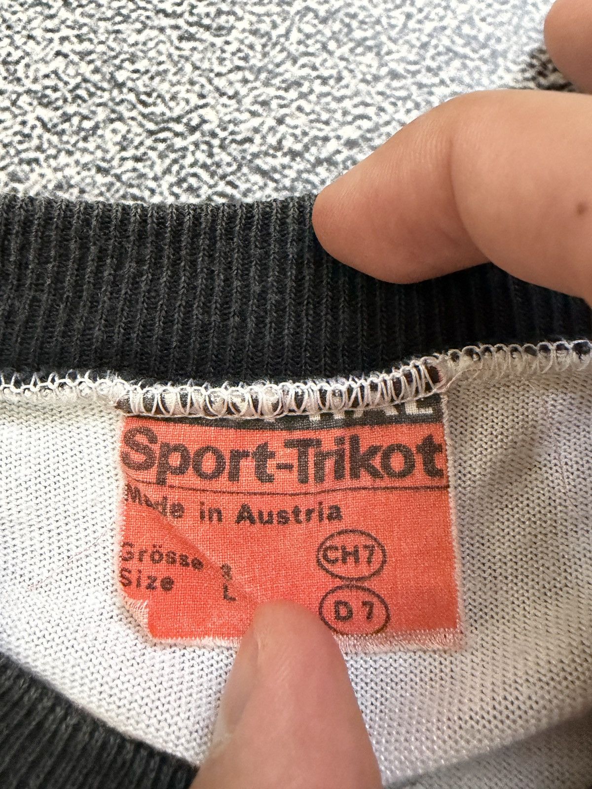Vintage VTG 70s 80s Peugeot Sport Cycling Jersey Checkerboard L Size US L / EU 52-54 / 3 - 3 Thumbnail