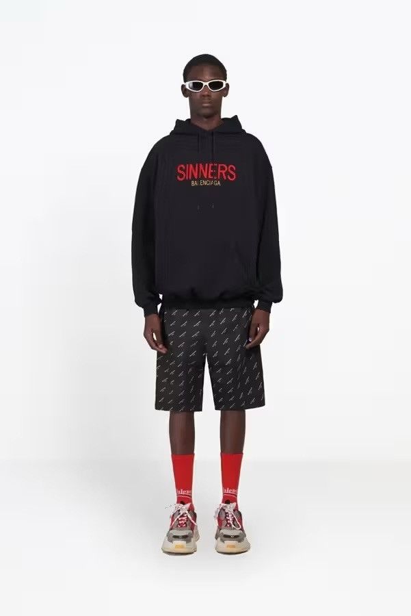 Balenciaga BALENCIAGA 2018 Demna "SINNERS" Oversized Pullover Hoodie Size US XXS / EU 40 - 2 Thumbnail