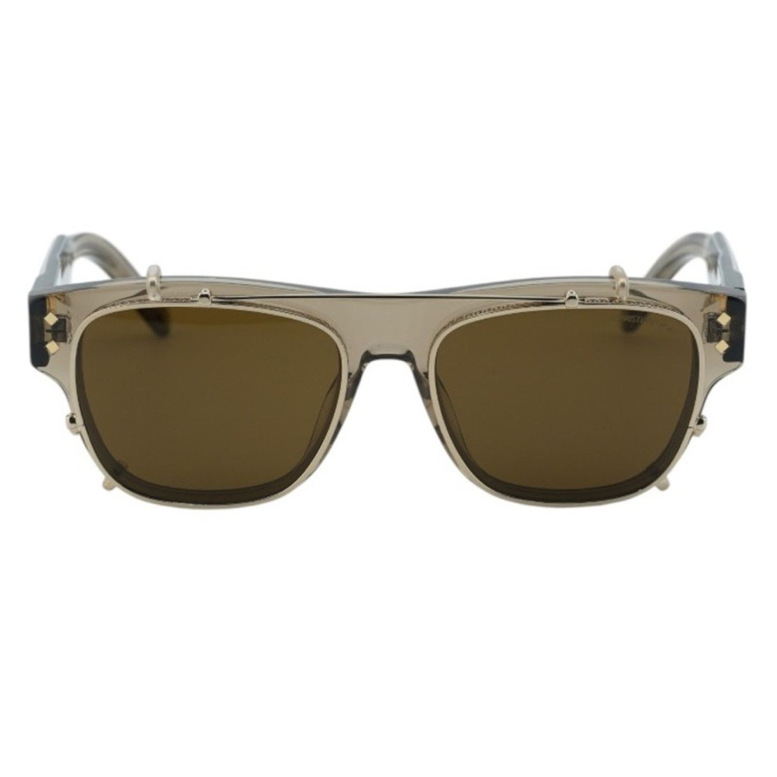 Dior New! Dior CD DIAMONDO S10I 64BB Crystal Brown Clip On Men Size ONE SIZE - 5 Thumbnail