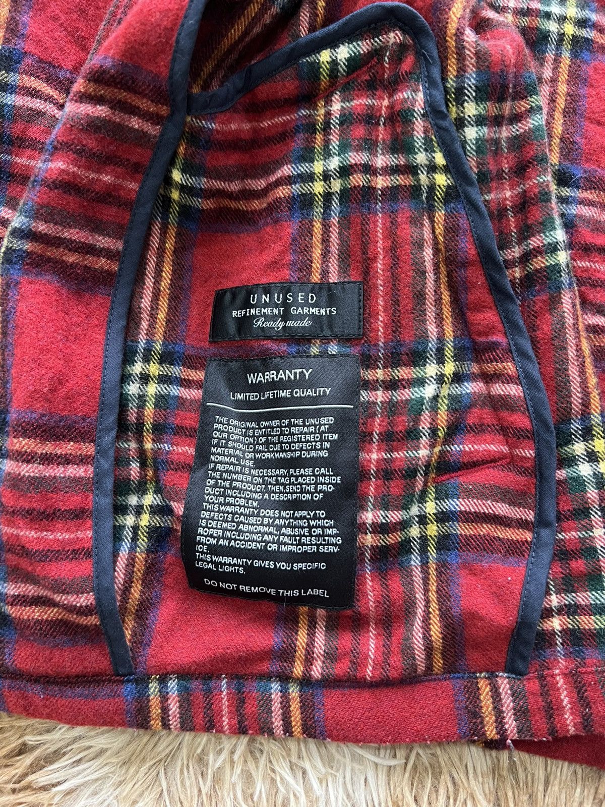 Unused Japan Unused Refinement Garments Wool Flannel Shirt Jacket Size US M / EU 48-50 / 2 - 8 Thumbnail