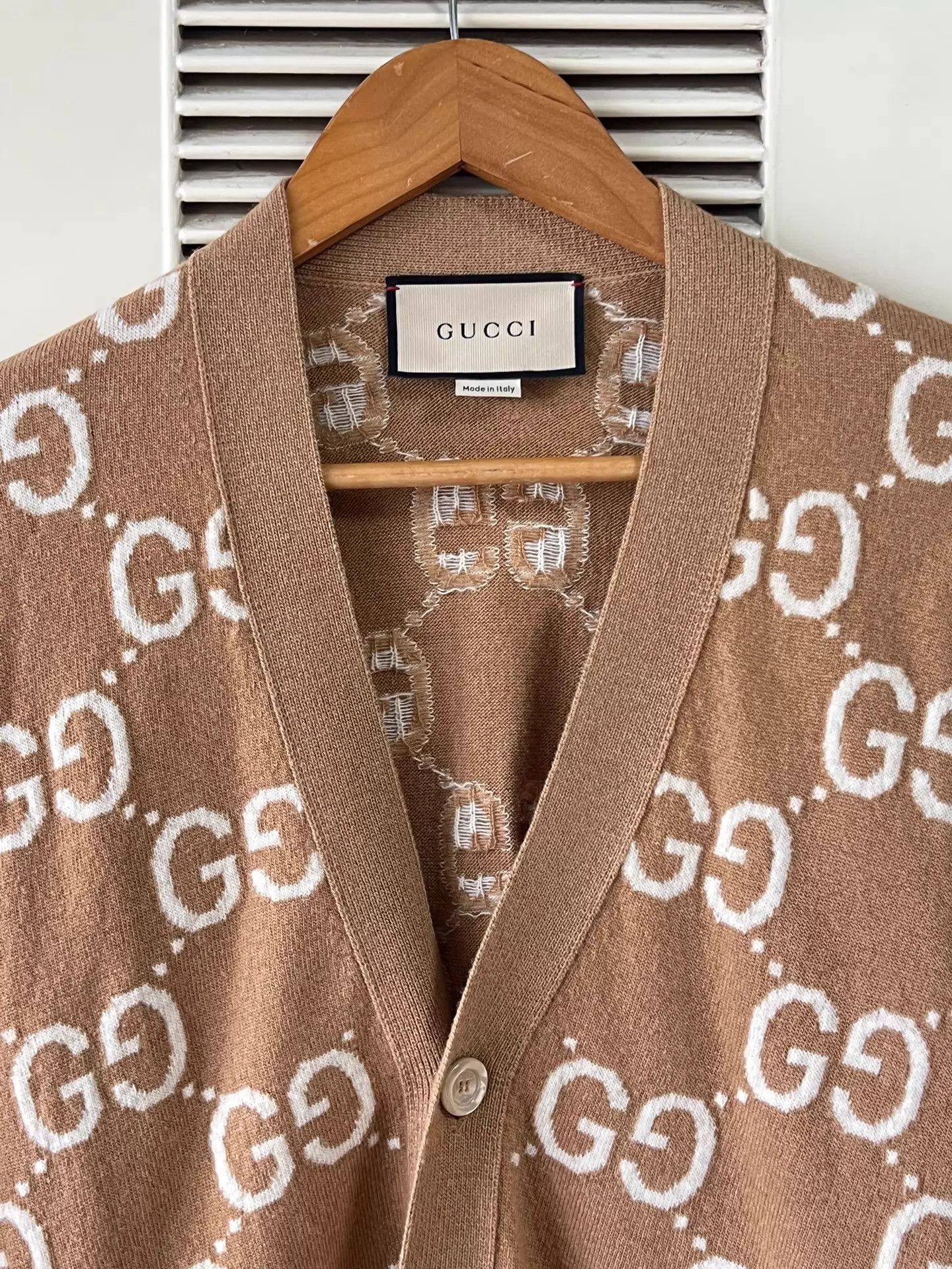 Gucci Gucci Brown GG Print Knit Cardigan S Size US S / EU 44-46 / 1 - 3 Thumbnail