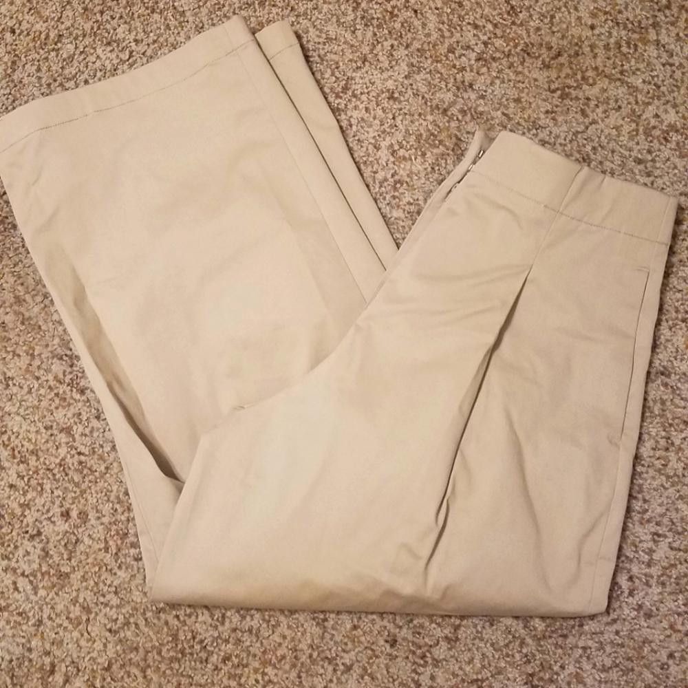 Zara NWT Zara Medium Khaki Trousers Size 32" / US 10 / IT 46 - 1 Thumbnail