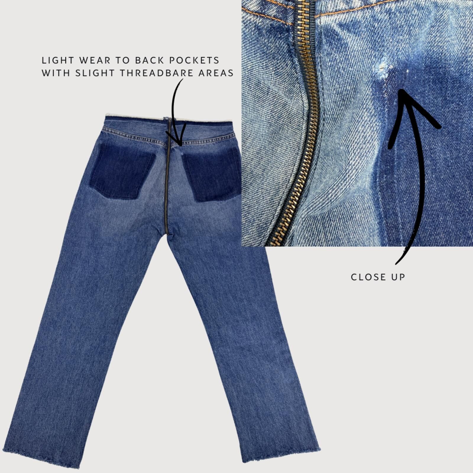 Other Reformation Zipper Jeans Medium Wash 28 Size 28" / US 6 / IT 42 - 3 Thumbnail