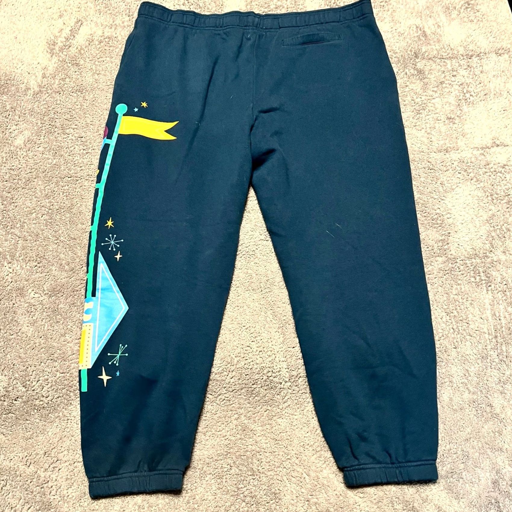 Disney Disney Pants Womens XL Blue Walt World Parks Sweat Graphic Teal Size 40" / US 18 - 3 Thumbnail