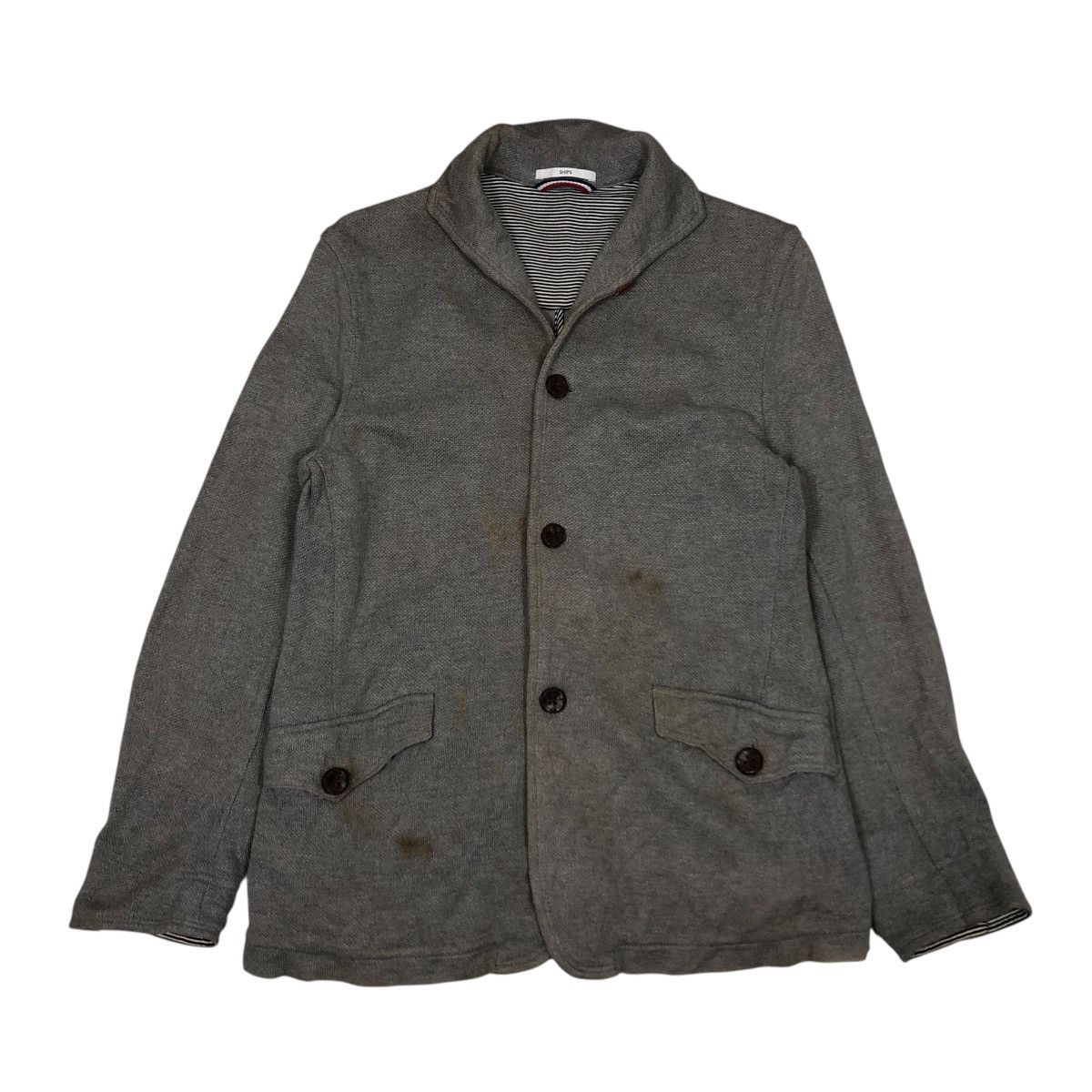 SHIPS 🔥VINTAGE CARDIGAN LIGHT JACKET SHIPS JAPAN ISSEY MIYAKE Size US L / EU 52-54 / 3 - 1 Thumbnail
