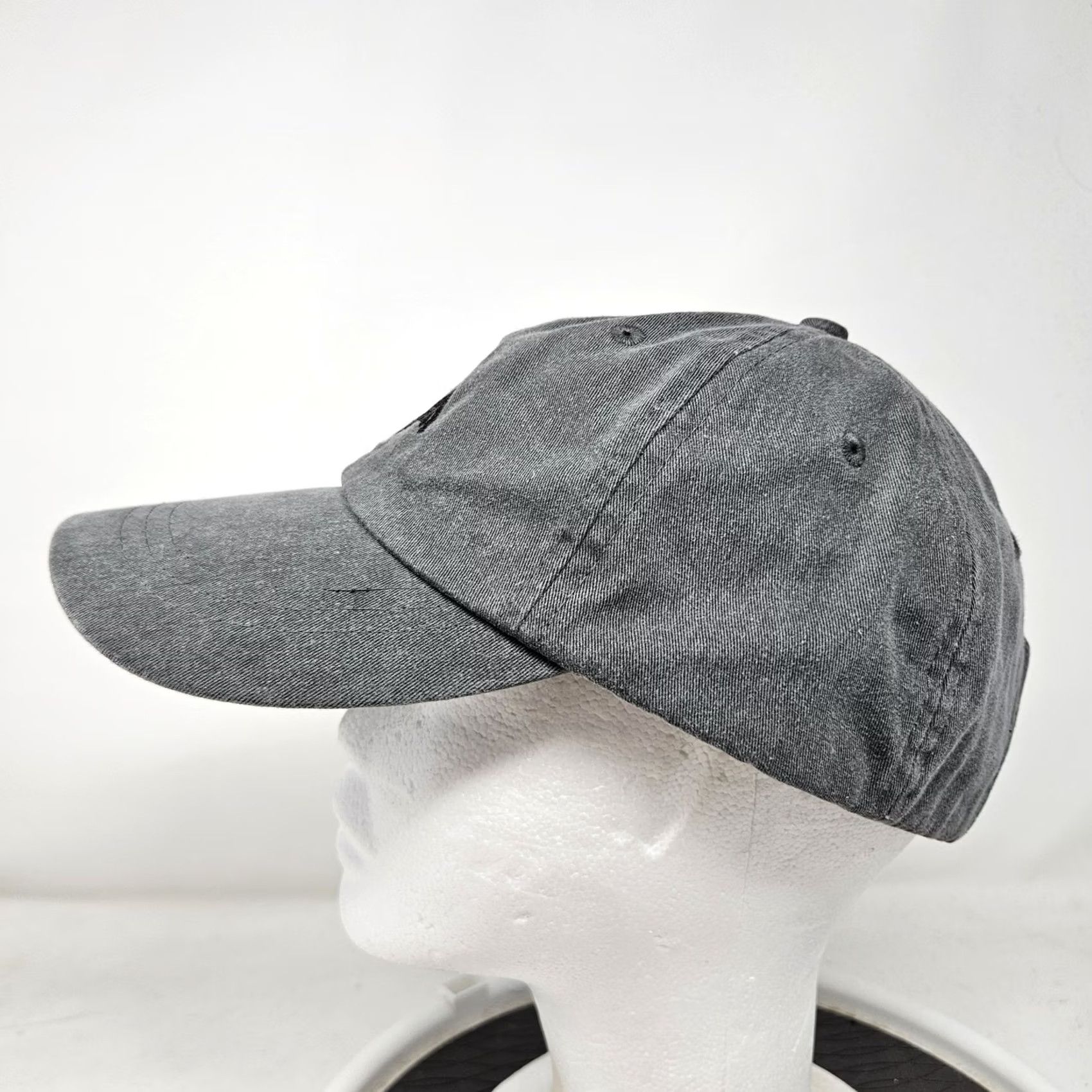 Vintage Darth Vader Star Wars Hat Strap Back Gray Mens Baseball Cap L Adjustable Embroidered Movie Space Twill Cotton Nylon Faux Leather Size ONE SIZE - 5 Thumbnail