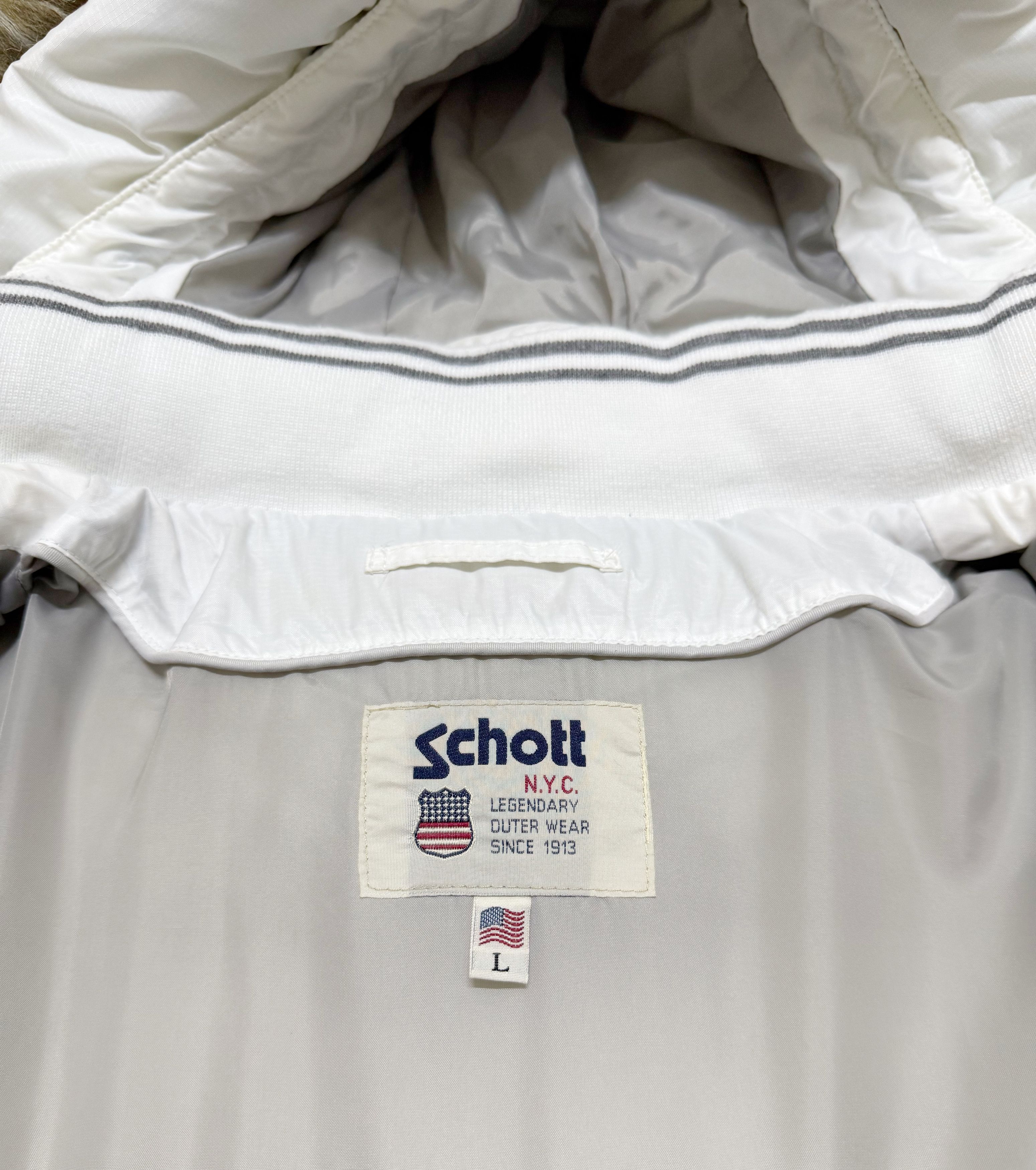 Schott Schott Puffer Down Shearling Hoodie Bomber Jacket Size US M / EU 48-50 / 2 - 17 Thumbnail